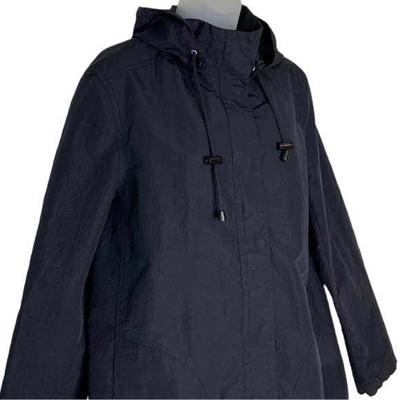 HENNES by H&M Women's Size L Black Lightweight Hooded Jacket. - Picture 2 of 13